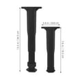 thumbnail image 2 of OATIPHO 6Pcs Black Adjustable Leveling Feet T Shaped Bed Frame Support Legs Made of Durable PP, 2 of 8