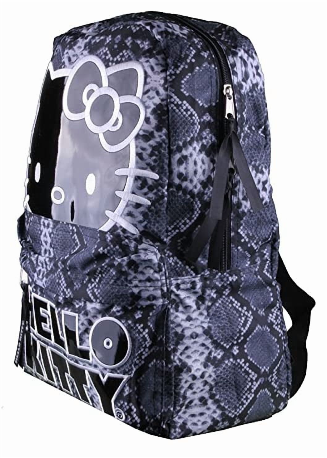 Hello Kitty Sublimation Gray Animal Print Backpack Full Size