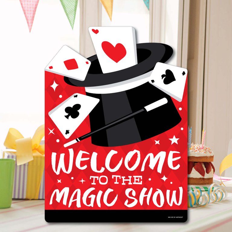 Big Dot of Happiness Ta-Da, Magic Show - Party Decorations - Magical  Birthday Party Welcome Yard Sign - Walmart.com