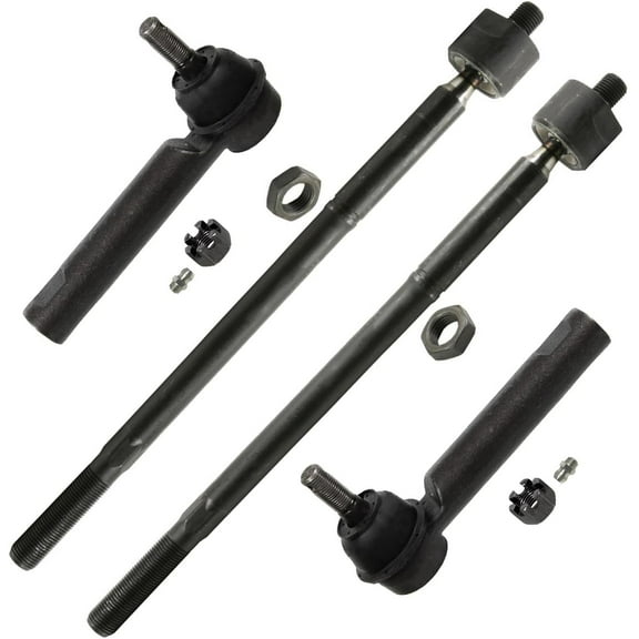 Detroit Axle - 4pc Front Tie Rod Ends for Toyota 2009-2019 Corolla 2009-2014 Matrix, Inner Outer Tie Rod Ends 2010 2011 2012 2013 Suspension Replacement