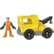 Fisher-Price Imaginext Mega Hauler, Push-Along Toy Tow Truck and Character Figure Set for Preschool Kids Ages 3-8 Years