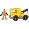 Fisher-Price Imaginext Mega Hauler, Push-Along Toy Tow Truck and Character Figure Set for Preschool Kids Ages 3-8 Years