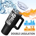 thumbnail image 5 of OBREWU Dad the Man the Myth the Legend Tumbler with Handle and Lid,40oz Dad the Man the Myth the Legend Double Wall Vacuum Insulated Tumbler, 5 of 7