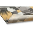 thumbnail image 3 of Well Woven Sunburst Gold, Light Gray, Charcoal Modern Geometric Comfy Casual Hand Carved 2x3 (2' x 3') Area Rug Easy to Clean Stain Fade Resistant Abstract Contemporary Thick Soft Plush, 3 of 6