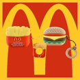thumbnail image 4 of for Compatible with Apple Airpod Pro Burger Fries Case Cover Silicone Bluetooth Headset & Earphone Protection, Cute & Stylish 3D Cartoon Design for Kids, Teens, Girls & Boys (Fries), 4 of 4