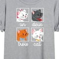 thumbnail image 3 of Disney Classics - Cats & Dogs - Un Deux Trois Cat - Women's Oversized T-Shirt, 3 of 5