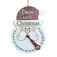 thumbnail image 1 of Cartel navideño de madera, calendario de Adviento, decoración de fondo, madera colgante para adorno Yuyangstore Calendario Pizarra, 1 of 6
