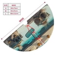 thumbnail image 3 of Sikiie Desert Monkeys Drive 30-48 inches {designName} Print Christmas Tree Skirt Snowman Xmas Tree Skirt with Edge Christmas Decorations for Holiday Party-36", 3 of 7