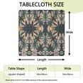thumbnail image 2 of Waterproof Square Tablecloth with Summer Beach Palm Trees and Tropical Palm Trees Prints, Elastic Edge Fit, Backing for Table Protection, Ideal for Patio, Camping, and Party Use, 2 of 6