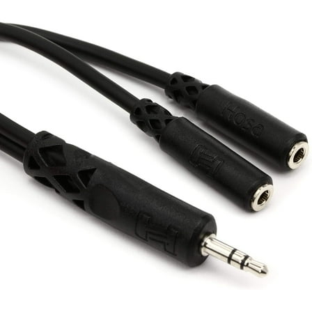 Hosa YMM-232 3.5 mm TRS to Dual 3.5 mm TRSF Y Audio Cable