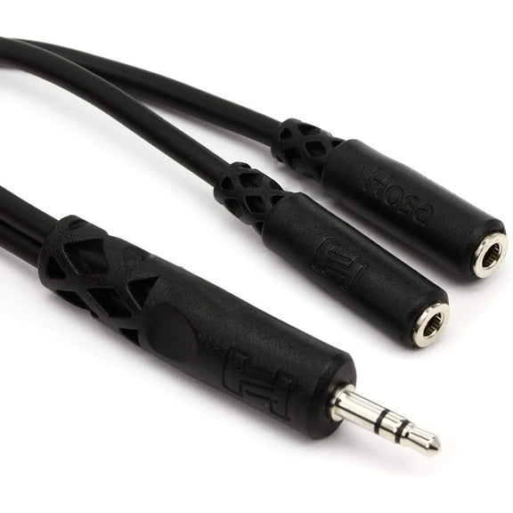 Hosa YMM-232 3.5 mm TRS to Dual 3.5 mm TRSF Y Audio Cable
