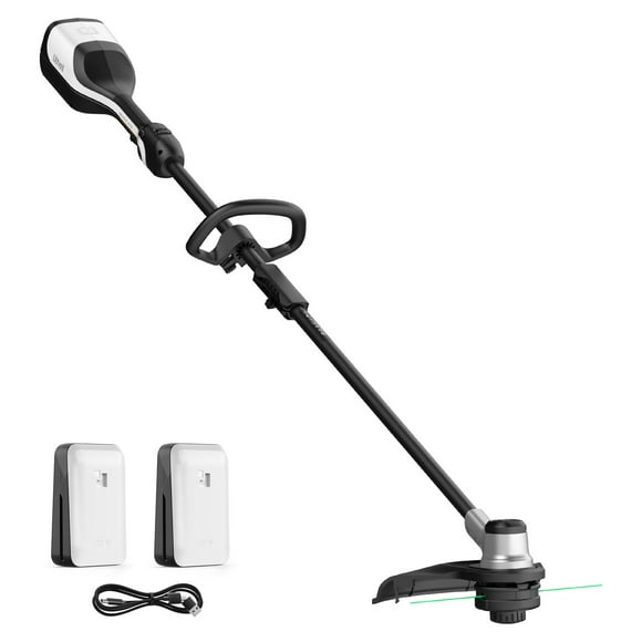 Litheli 40V(2x20V) 14" Brushless Cordless String Trimmer, Battery Powered 2 in 1 Grass Trimmer with 2*2.5Ah Battery