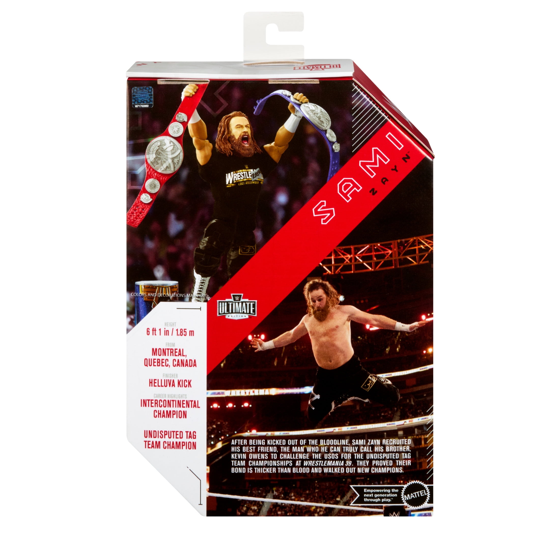WWE Ultimate Edition Sami Zayn Action Figure & Accessories Set, 6-inch Collectible