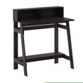 thumbnail image 6 of Furinno Simplistic 32-Inch Brown Computer Desk, Small Office Desk, Rectangular Home Office Desk with Shelf, Gaming Desk for Home Office, Bedroom, Study Room, Dark Mocha, 6 of 7