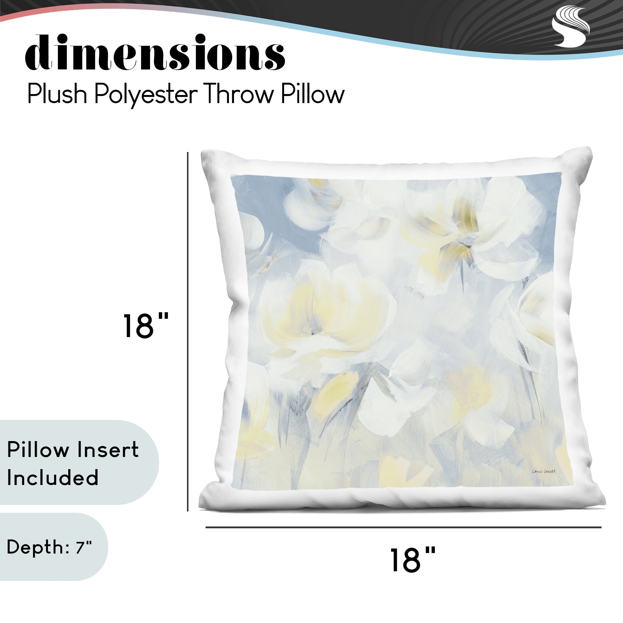 Stupell Industries Awakened Morning Blooms Decorative Printed Throw Pillow, design by Lanie Loreth