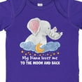 thumbnail image 4 of Inktastic My Nana Loves Me to the Moon and Back Elephant Family Boys or Girls Baby Bodysuit, 4 of 5