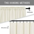 thumbnail image 3 of Rod Pocket Outdoor Curtains for Patio, Light Filtering Gazebo Curtain for Pergola/Porch, UV & Privacy Protection Outside Drape, 52" Wide, 2 Panels, 3 of 8