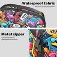 thumbnail image 4 of Graffiti Travel Case Storage Box Charger Case Organizer Cord Storage Organizer Box - Oxford Fabric Waterproof Electronic Digital Accessories Organizer Case, 5.9x9.44x3.14 in, 4 of 6