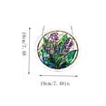 thumbnail image 4 of Lypsnake Acrylic Puzzles Sun catchers Window Hanging,Lavender Floral Stained Glass Style Light Refracting Ornament,Decorative Pendant for Garden Patio Window Wall Living Room, 4 of 5