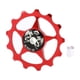 thumbnail image 2 of rueda de jockey desviador trasero rodamiento rueda guía 13t rojo shamjiam Rueda de guía de bicicleta, 2 of 9
