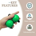 thumbnail image 4 of Uxcell Rhythm African Shaker Kashaka Shaker Ball Kashaka Hand Percussion Instruments with Black Rope, Fit for Show Green, 4 of 7