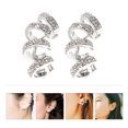 thumbnail image 4 of 1 Paire de Boucles d'Oreilles Manchette Simple Boucles d'Oreilles Sans Piercing pour les Femmes Filles, 4 of 8