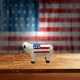 Cobowsici Personalized Desk Items Independence Day Farm Patriotic Resin