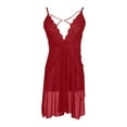 thumbnail image 3 of Tbopshirt Sexy Lingerie for Women Clearance Up to 50% off,Womens Lingeries V-Neck Fashion Waist Retraction Lingerie Fashion Cute Large Home Sleeping Dress Velvet Underwear,Valentines Day Gift for Her, 3 of 3