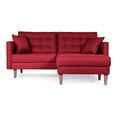 thumbnail image 2 of Sofá Cama Modular Reversible de Lino Rojo Modelo Jerome Makora, 2 of 9