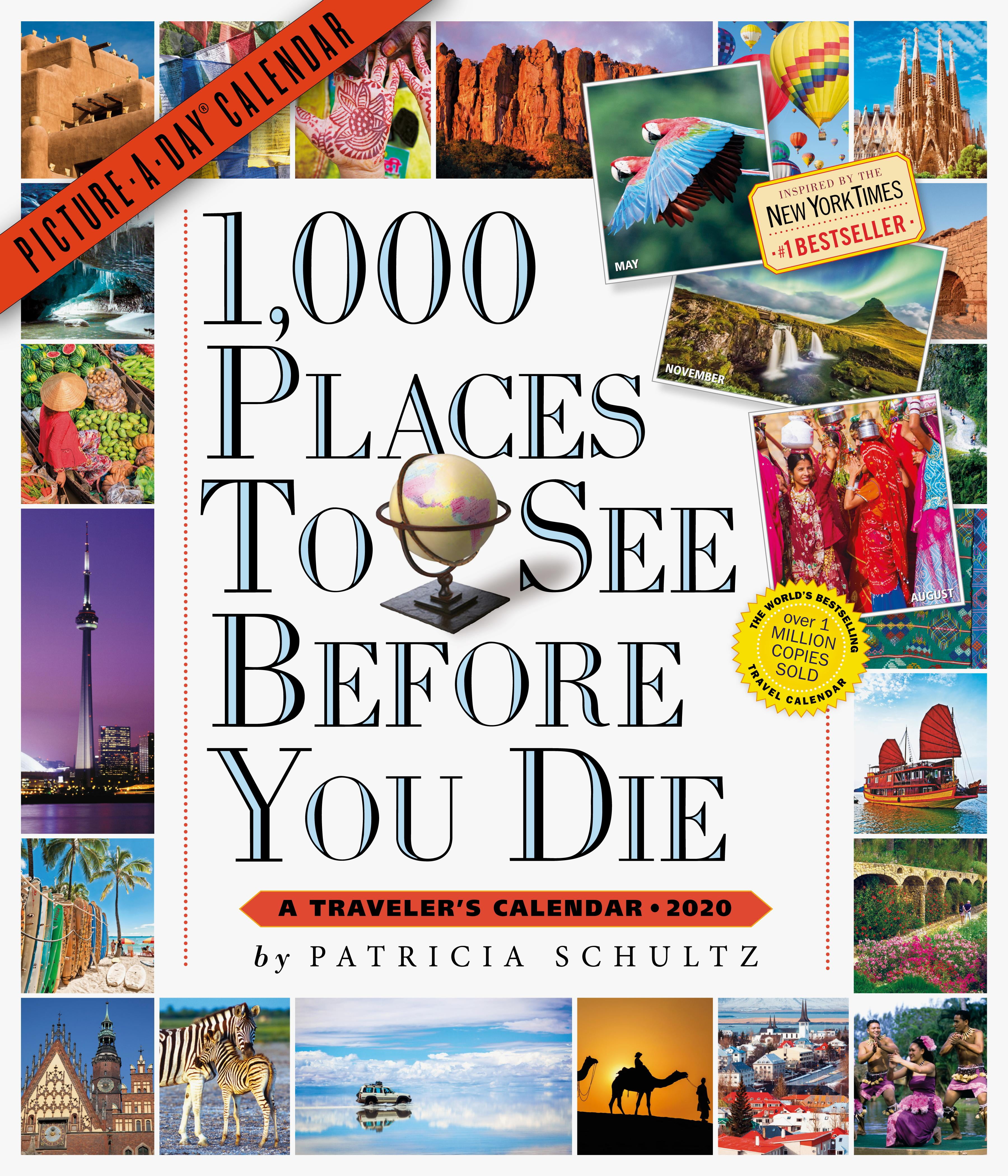 1,000 Places to See Before You Die PictureADay Wall Calendar 2020