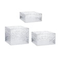 thumbnail image 2 of pitrice Acrylic Riser Display Stands With Hollow Bottoms Showcase Food And Desserts At Special Events Or Retail Buffet Riser 3 piece set, 2 of 6