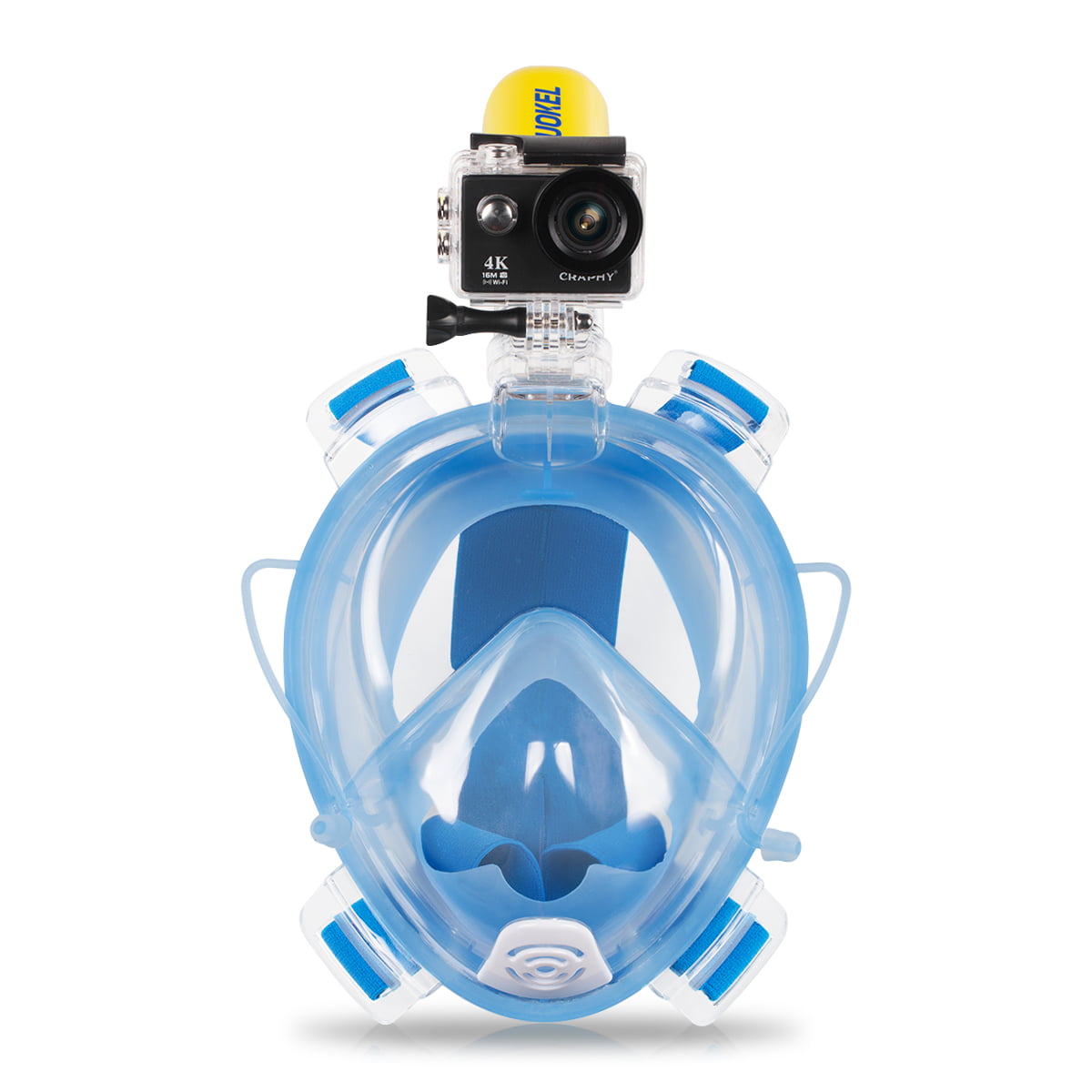 Full Face Snorkeling Mask Underwater Anti Fog Diving Goggles Swim Scuba w/ Pipe 