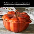 Staub Cast Iron 3.5qt Enameled PumpkinShaped Cocotte Burnt Orange