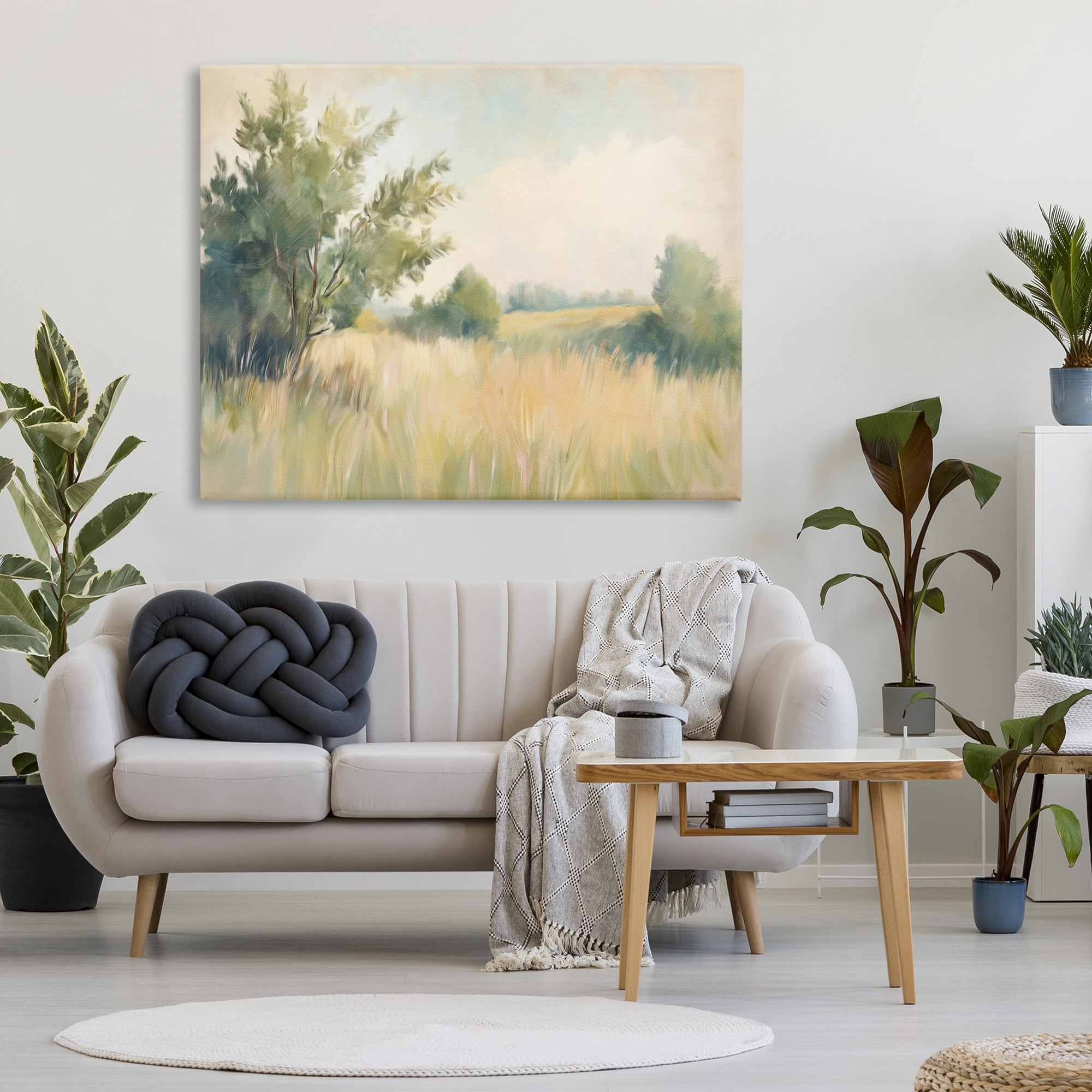 Stupell Industries Summer Green Meadow Canvas Wall Art, design by Kim Allen