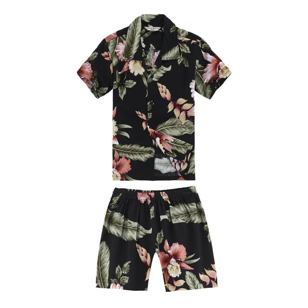 shorts and hawaiian shirt