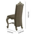 thumbnail image 6 of Dining Chair, Vintage Gray PU & Bone White-Set of 2, 6 of 6