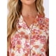 thumbnail image 5 of INSPIRAR CHIC Conjunto de Pijama de Verano para Mujeres, Camisa de Botones con Pantalones Cortos, Talla XS, Rosa Claro, 5 of 6