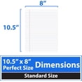 thumbnail image 2 of VEEBOOST College Ruled Paper, 56 GSM Thick Loose Leaf College Ruled Filler Paper, 24-Pack, 2 of 6