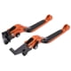 thumbnail image 5 of Pair Motorbike Brake Clutch Levers CNC Aluminum Alloy Replacement for PCX 125/150 (drum Brake Version) ALL YEAROrange, 5 of 5