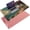 Pink, variant on Pink Japanese Desk Mat with Stitched Edges,31.5" x 15.7" Large Dual-Sided Cherry Blossom Mousepad for Women,Mouse Pad Protector with Waterproof for Laptop Office Accessories