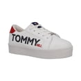thumbnail image 1 of Tenis Mujer Tommy Hill Casual Textil Urbano Sport Ajustable Cordones Ligeros Comodos Blanco Talla 24, 1 of 4