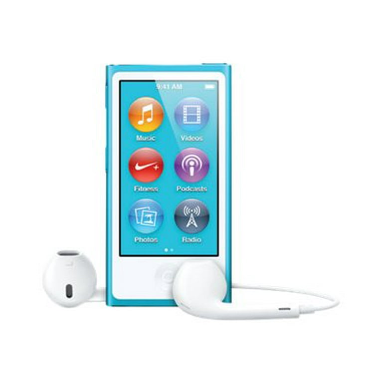 豊富なギフト iPod Apple Pre-Owned nano Blue Player MP3/Video 16GB Gen 7th ポータブルプレーヤー