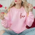 thumbnail image 6 of Bjutir Valentines Day Women Tops Sweatshirt Printed Round Neck Long Sleeve Casual Pullover Hoodie, 6 of 7