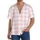 thumbnail image 1 of Fotbe Pink Checkboard Camisa Estampada de Manga Corta para Hombre, Casual de Verano, Estilo Playero, Sin Arrugas-3X-Large, 1 of 5