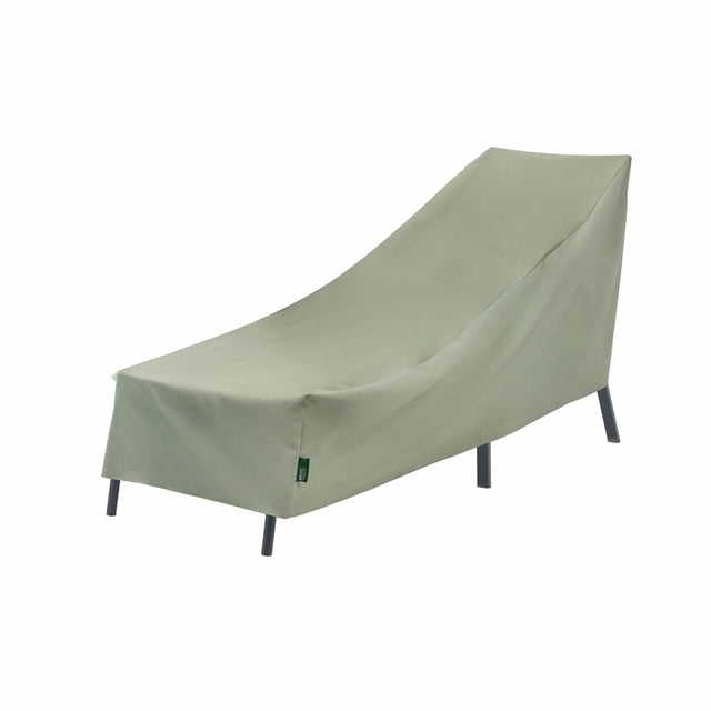 Modern Leisure Basics Housse de Chaise Longue de Patio - Tissu Résistant aux Intempéries - Protection des Meubles Parfaite pour Terrasse et Porche - 76 Pouces L x 27 Pouces L x 30 Pouces H - Sauge - Lot de 1