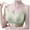 Green, variant on Women's Comfortable Transparent Shoulder Strap Cordless Backless Bra with Convertible Straps, Size L