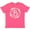Retro Heather Pink, variant on B Monogram Alphabet Letter Rose Floral Wreath Youth T-Shirt