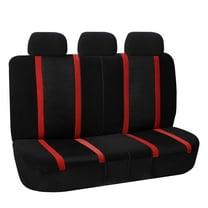 FH Group Striped Universal Sport Seat Covers Fit For Car Truck SUV Van - Rear Bench