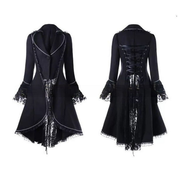 W WIDMANN MILANO Abrigo Gótico De Terciopelo Burdeos Con Frac Steampunk – Ideal Para Halloween, Cosplay Y Carnaval, Talla XL