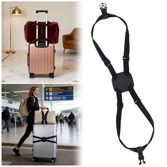 Universal Travel Luggage Strap With Adjustable Elastic Bands For Secure Suitcase Packing And Organization